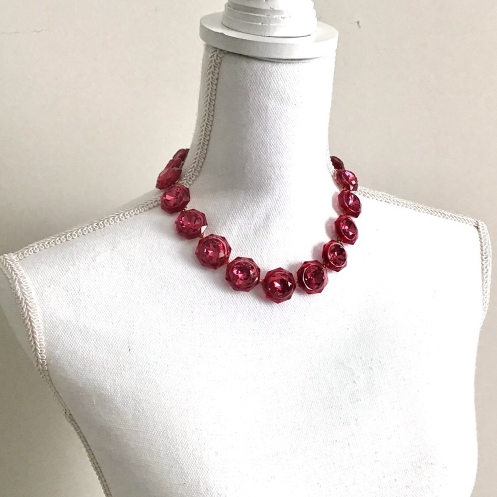 J. CREW Necklace Crystals Gemstones Gorgeous RARE New With Tag - Picture 9 of 10